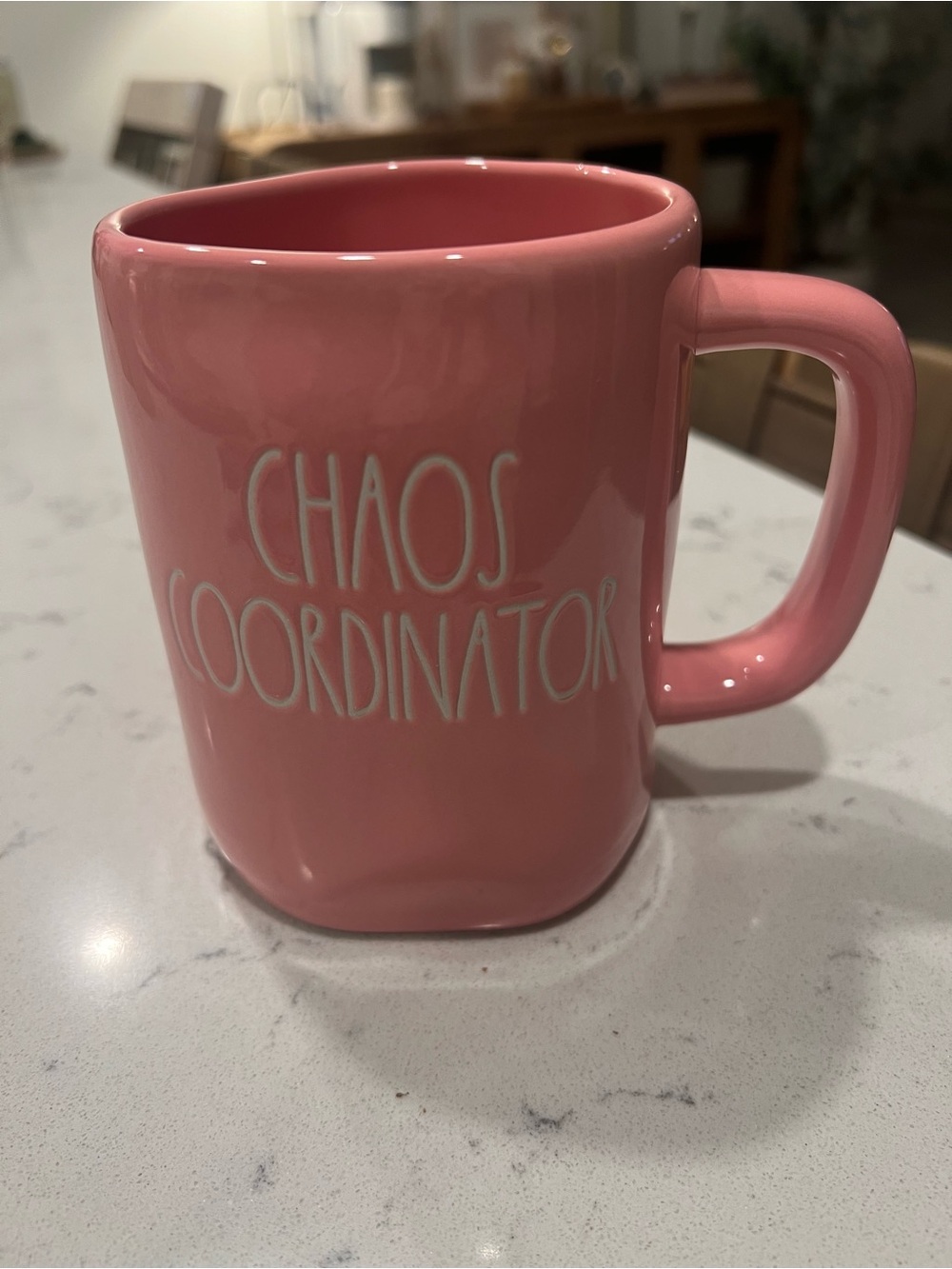 Rae Dunn Pink "Chaos Coordinator" Ceramic Mug